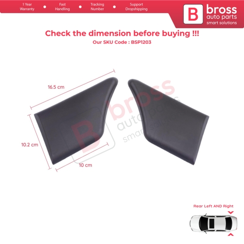 Rear Left Right Fender Trim Molding for Peugeot Partner MK1 M49 M59 1996-2008 8547.L8 8547.K5