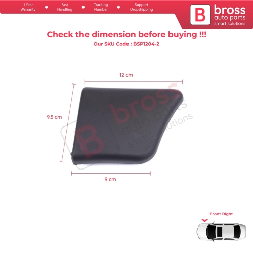Front Right Fender Trim Molding for Peugeot Partner M59 2002-2008 Facelift 8544.J6