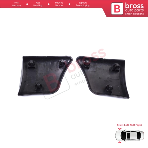 Front Left Right Fender Trim Molding for Peugeot Partner M59 2002-2008 Facelift 8544.J5 8544.J6