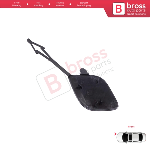 Front Bumper Tow Eye Hook Cover Cap Primed for Renault Clio MK5 V B7 BJA 2019-2023 Pre-Facelift 511806272R