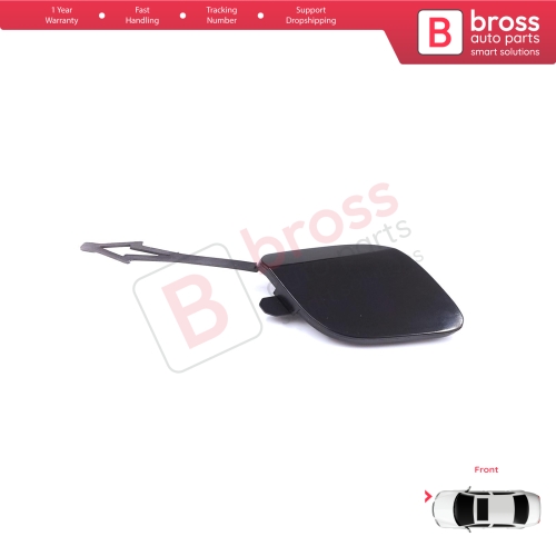 Front Bumper Tow Eye Hook Cover Cap Primed for Renault Clio MK5 V B7 BJA 2019-2023 Pre-Facelift 511806272R