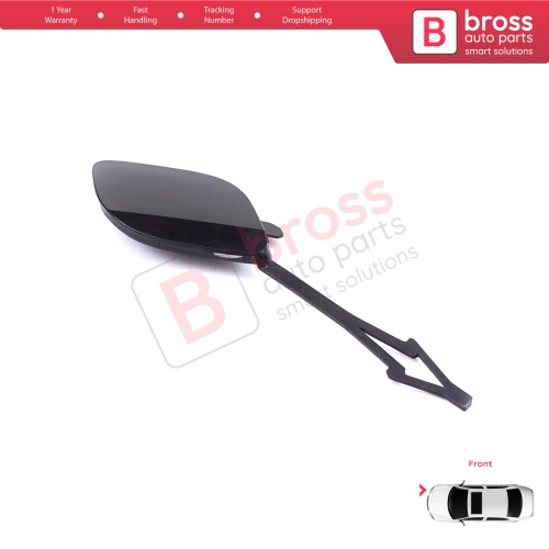 Front Bumper Tow Eye Hook Cover Cap Primed for Renault Clio MK5 V B7 BJA 2019-2023 Pre-Facelift 511806272R