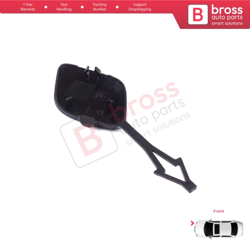 Front Bumper Tow Eye Hook Cover Cap Primed for Renault Clio MK5 V B7 BJA 2019-2023 Pre-Facelift 511806272R