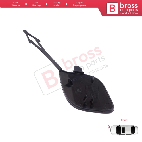 Front Bumper Tow Eye Hook Cover Cap Primed for Renault Clio MK5 V B7 BJA 2019-2023 Pre-Facelift 511806272R