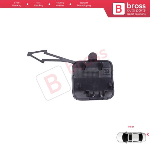 Rear Bumper Tow Eye Hook Cover Cap Primed for Renault Clio MK5 V B7 BJA 2019-2023 Pre-Facelift 511654352R