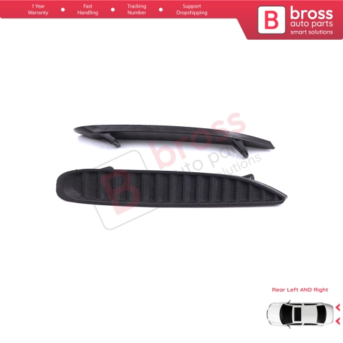 Rear Bumper Right Left Moulding Trim Vent Cover for Renault Megane MK4 LFB 2016-On Sedan 850760115R