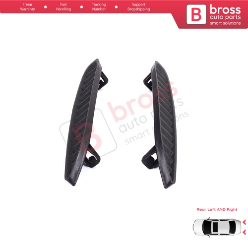 Rear Bumper Right Left Moulding Trim Vent Cover for Renault Megane MK4 LFB 2016-On Sedan 850760115R