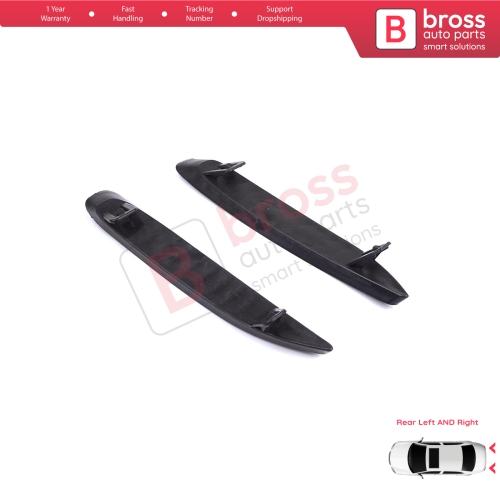 Rear Bumper Right Left Moulding Trim Vent Cover for Renault Megane MK4 LFB 2016-On Sedan 850760115R