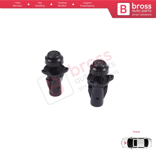 2 Pieces Adjustable Bonnet Hood Stop Buffer for Renault Clio MK5 Captur MK2 Taliant Dacia Sandero MK3 658291760R