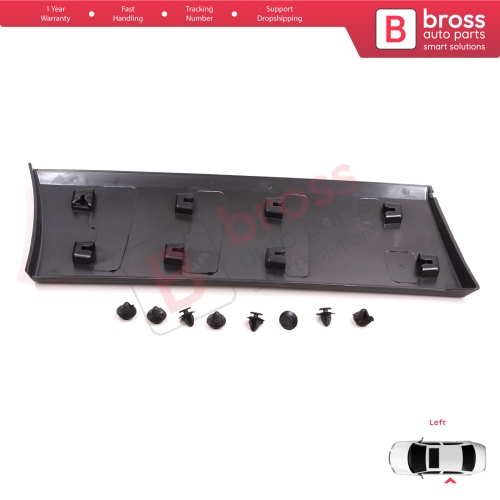 Rear Left Side Moulding Panel For Renault Trafic MK3 Fiat Talento Opel Vivaro B Nissan NV300 Primastar 788137407