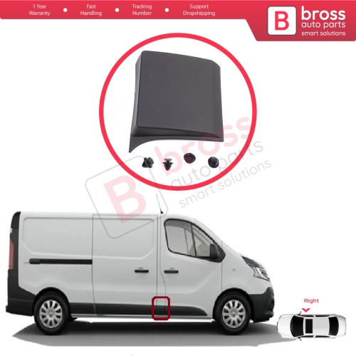 Right Side Moulding Panel For Renault Trafic MK3 Fiat Talento Opel Vivaro B Nissan NV300 Primastar 768185709