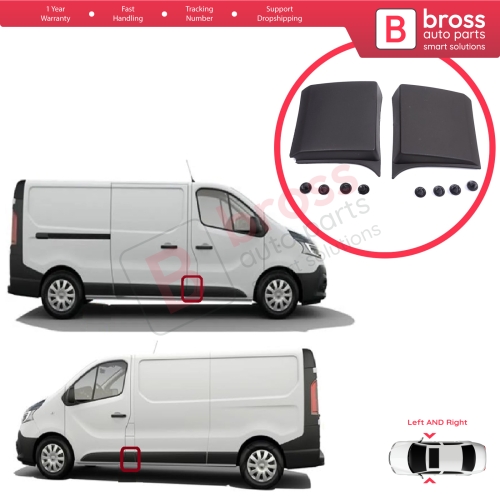 Left Right Side Moulding Panel For Renault Trafic MK3 Fiat Talento Opel Vivaro B Nissan NV300 Primastar 768196228 768185709