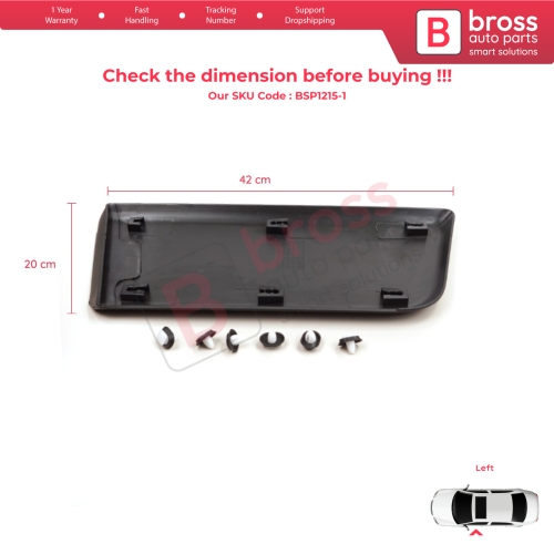 Left Side Door Moulding Panel For Fiat Ducato MK3 Boxer 250 Jumper Relay MK2 Daily 2006-2024 Promaster 8545FE