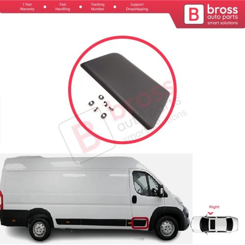 Right Side Door Moulding Panel For Fiat Ducato MK3 Boxer 250 Jumper Relay MK2 Daily 2006-2024 Promaster 8545FC