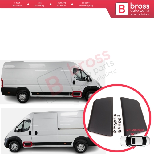 Left Right Side Door Moulding Panel For Fiat Ducato MK3 Boxer 250 Jumper Relay MK2 Daily 2006-2024 Promaster 8545FE 8545FC