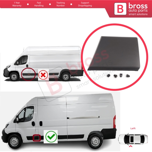 Left Side Moulding Panel Pillar Trim For Fiat Ducato MK3 Boxer 250 Jumper Relay MK2 Daily 2006-2024 8547W6