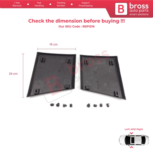 Left Right Side Moulding Panel Pillar Trim For Fiat Ducato MK3 Boxer 250 Jumper Relay MK2 Daily 2006-2024 8547W6 8547W4