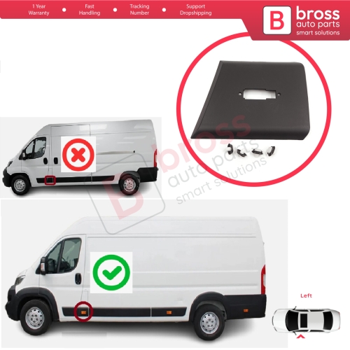 Left Side Moulding Panel Pillar Trim For Fiat Ducato MK3 Boxer 250 Jumper Relay MK2 Daily 2006-2024 8547W5