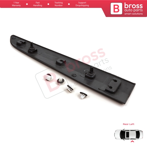 Rear Left Side Sliding Door Moulding Strip Panel For Ford Transit Courier MK1 B460 2014-2023 1854160