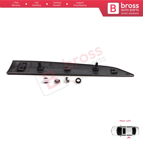 Rear Left Side Sliding Door Moulding Strip Panel For Ford Transit Courier MK1 B460 2014-2023 1854160