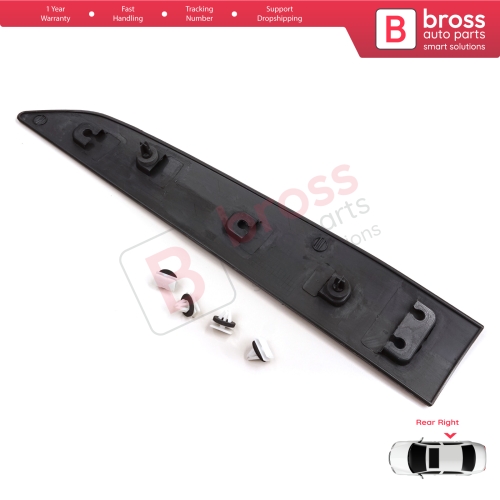 Rear Right Side Sliding Door Moulding Strip Panel For Ford Transit Tourneo Courier MK1 B460 2014-2023 1854158