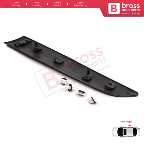 Rear Right Side Sliding Door Moulding Strip Panel For Ford Transit Tourneo Courier MK1 B460 2014-2023 1854158