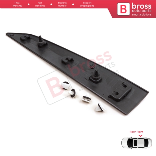 Rear Right Side Sliding Door Moulding Strip Panel For Ford Transit Tourneo Courier MK1 B460 2014-2023 1854158