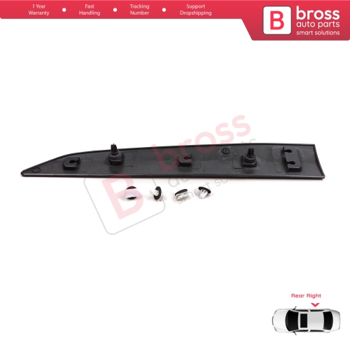 Rear Right Side Sliding Door Moulding Strip Panel For Ford Transit Tourneo Courier MK1 B460 2014-2023 1854158