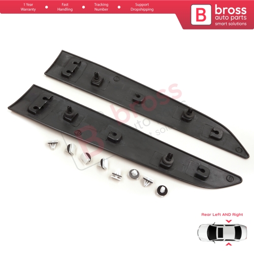 Rear Left Right Side Sliding Door Moulding Strip Panel For Ford Transit Tourneo Courier MK1 B460 2014-2023 1854160 1854158