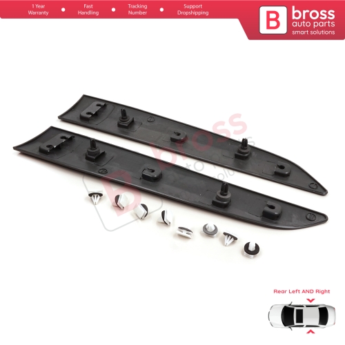Rear Left Right Side Sliding Door Moulding Strip Panel For Ford Transit Tourneo Courier MK1 B460 2014-2023 1854160 1854158