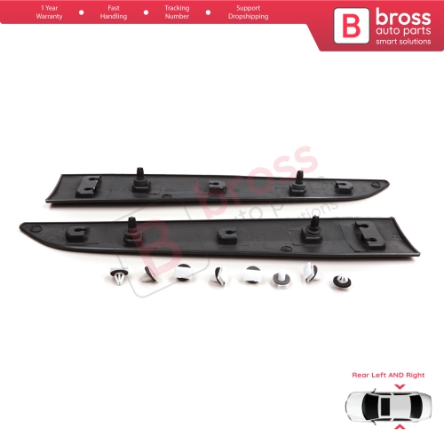 Rear Left Right Side Sliding Door Moulding Strip Panel For Ford Transit Tourneo Courier MK1 B460 2014-2023 1854160 1854158