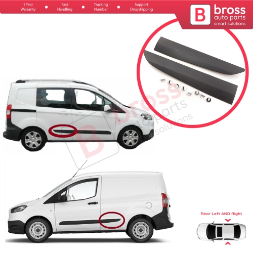 Rear Left Right Side Sliding Door Moulding Strip Panel For Ford Transit Tourneo Courier MK1 B460 2014-2023 1854160 1854158