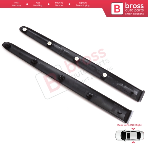 Rear Left Right Side Door Moulding Strip Panel For Peugeot 206 206+ 1998-2013  4/5 Door 8546E6 8546E7