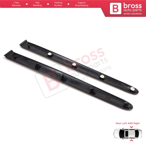 Rear Left Right Side Door Moulding Strip Panel For Peugeot 206 206+ 1998-2013  4/5 Door 8546E6 8546E7