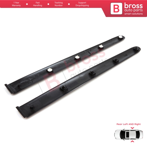 Rear Left Right Side Door Moulding Strip Panel For Peugeot 206 206+ 1998-2013  4/5 Door 8546E6 8546E7