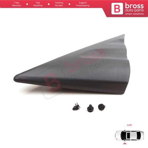 Left Side View Mirror Door Triangle Fender Trim Cover for Ford Transit MK8 T18 V363 2013-2024 2016819