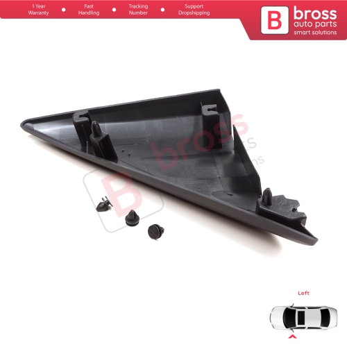 Left Side View Mirror Door Triangle Fender Trim Cover for Ford Transit MK8 T18 V363 2013-2024 2016819
