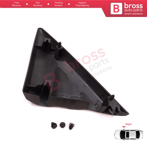 Right Side View Mirror Door Triangle Fender Trim Cover for Ford Transit MK8 T18 V363 2013-2024 2016818