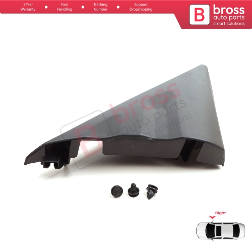 Right Side View Mirror Door Triangle Fender Trim Cover for Ford Transit MK8 T18 V363 2013-2024 2016818