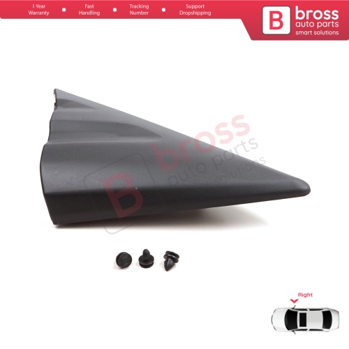 Right Side View Mirror Door Triangle Fender Trim Cover for Ford Transit MK8 T18 V363 2013-2024 2016818
