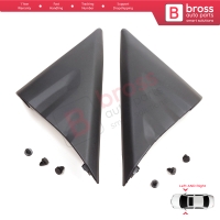Side View Mirror Door Triangle Fender Trim Cover Set for Ford Transit MK8 T18 V363 2013-2024 2016818 2016819