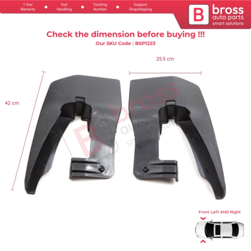 Front Right Left Mud Flap Splash Guard for Mercedes Sprinter 906 NCV3 VW Crafter MK1 2006-2017 9068820004 9068820104