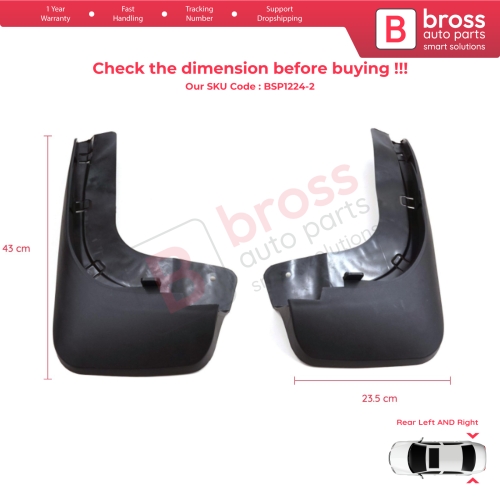 Rear Right Left Mud Flap Splash Guard for Mercedes V Class Vito W447 2014-On A4478900100