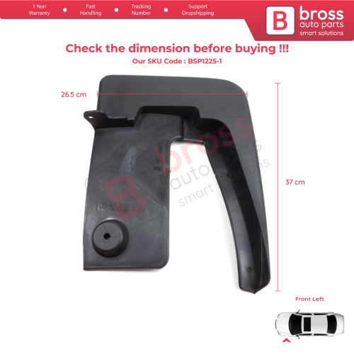 Front Left Mud Flap Splash Guard for Mercedes Sprinter 907 910 VW Crafter SY SZ 2017-On 9108890000