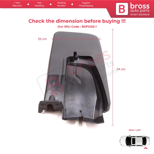 Rear Left Mud Flap Splash Guard for Mercedes Sprinter 907 910 VW Crafter SY SZ 2017-On A9078890200