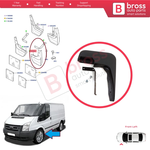Front Left Mud Flap Splash Guard for Ford Transit MK6 MK7 Tourneo 2000-2014 1549540