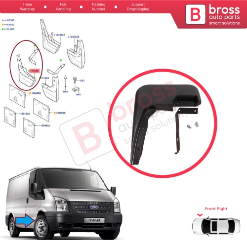 Front Right Mud Flap Splash Guard for Ford Transit MK6 MK7 Tourneo 2000-2014 1549539