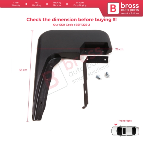 Front Right Mud Flap Splash Guard for Ford Transit MK6 MK7 Tourneo 2000-2014 1549539