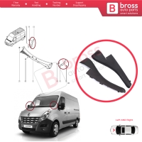 Windshield Moulding Trim Grille Bracket Strip Left Right for Renault Master MK3 Nissan NV400 Interstar Vauxhall Opel Movano B 668100009R 668110012R