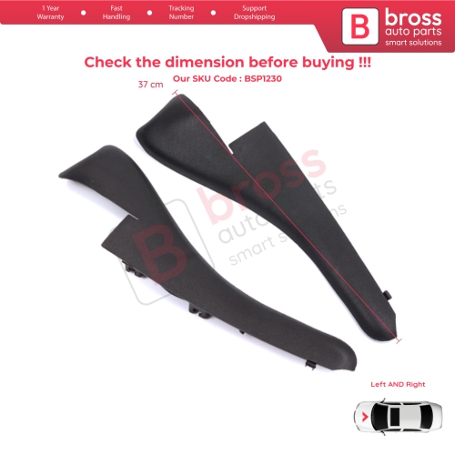 Windshield Moulding Trim Grille Bracket Strip Left Right for Renault Master MK3 Nissan NV400 Interstar Vauxhall Opel Movano B 668100009R 668110012R
